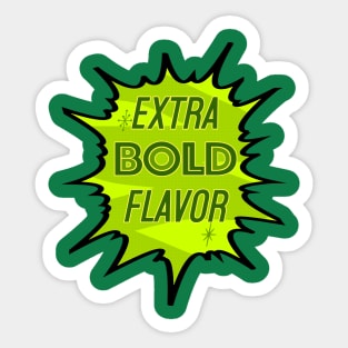 Extra Bold Flavor Sticker